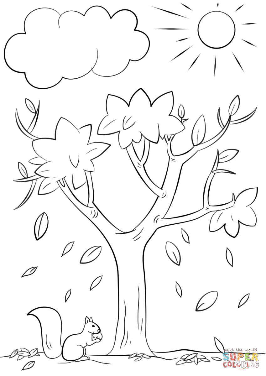 10 Free Fall Coloring Pages For Kids