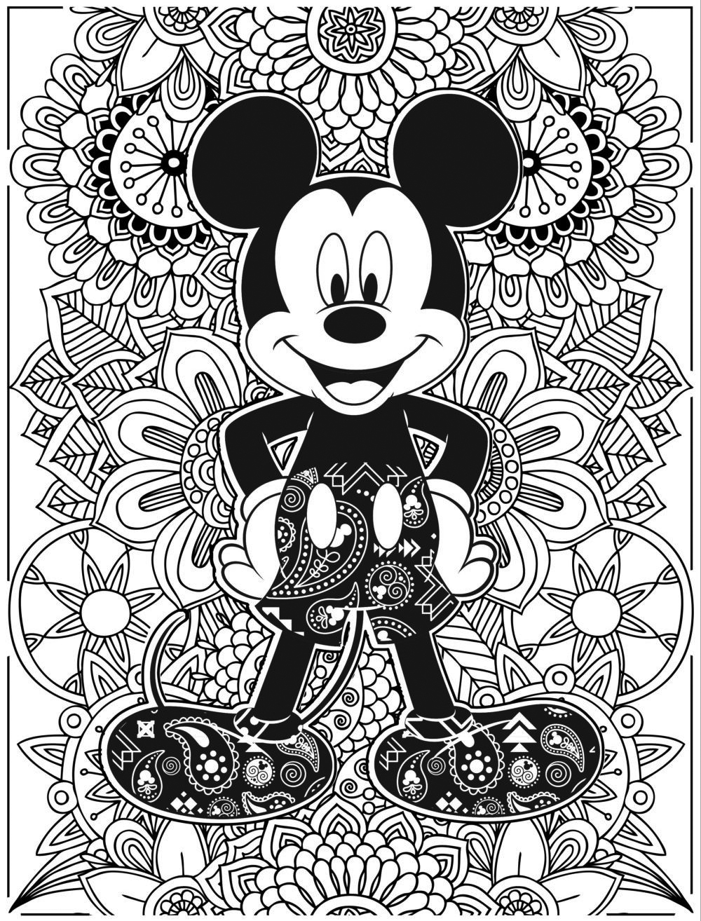 Disney coloring pages for teenagers