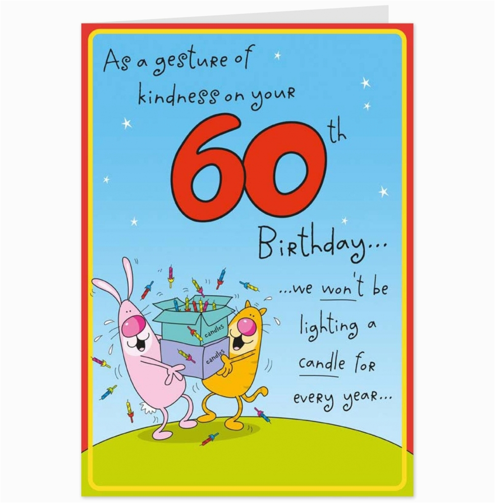 funny 60th birthday card