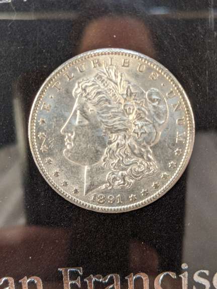 1891 Morgan Silver Dollar San Francisco Mint