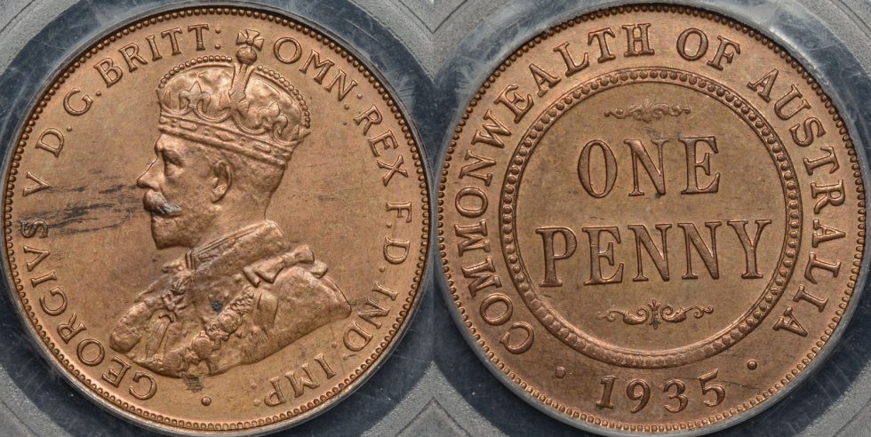 1935 penny grading certification process