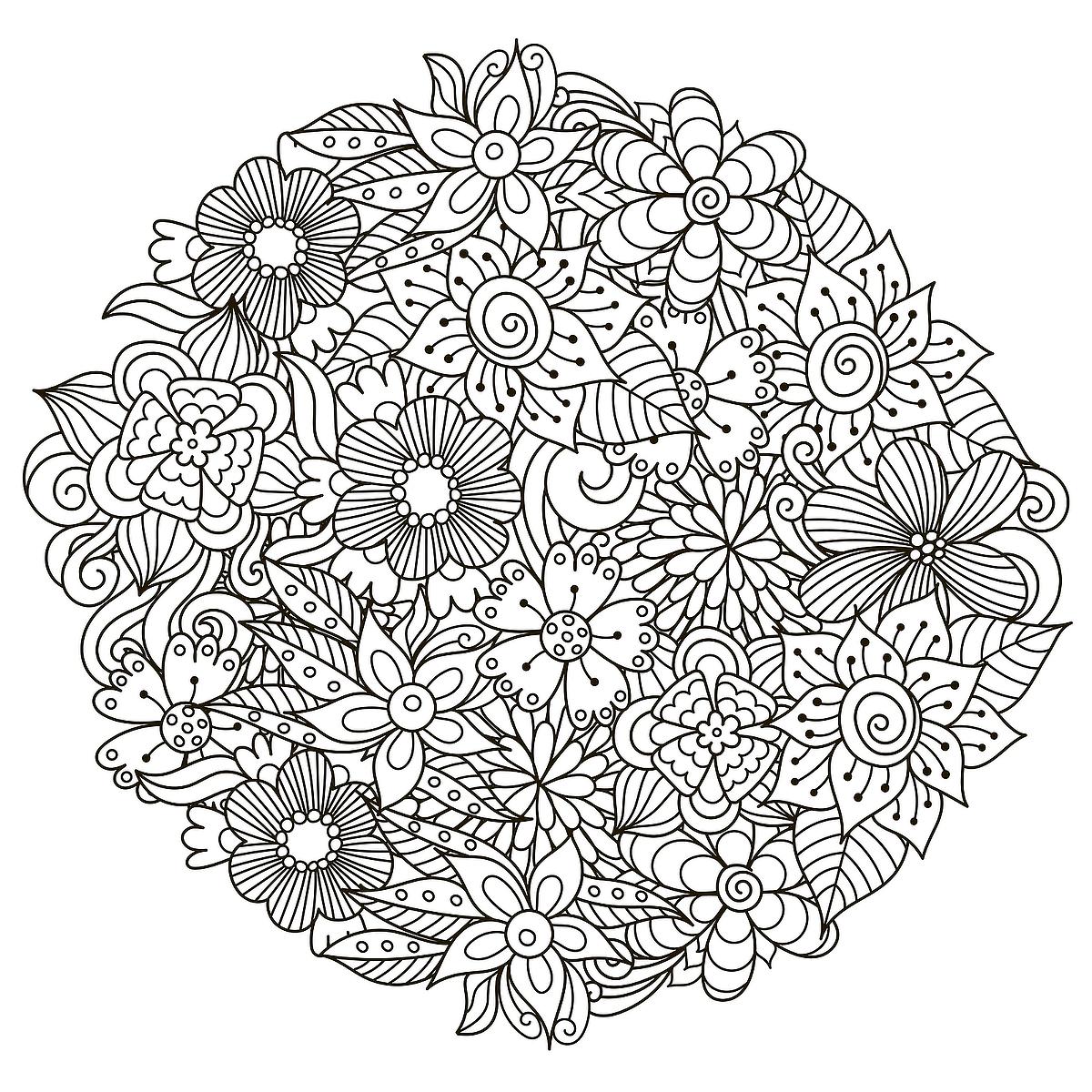 20 Free Adult Coloring Printables To Relax