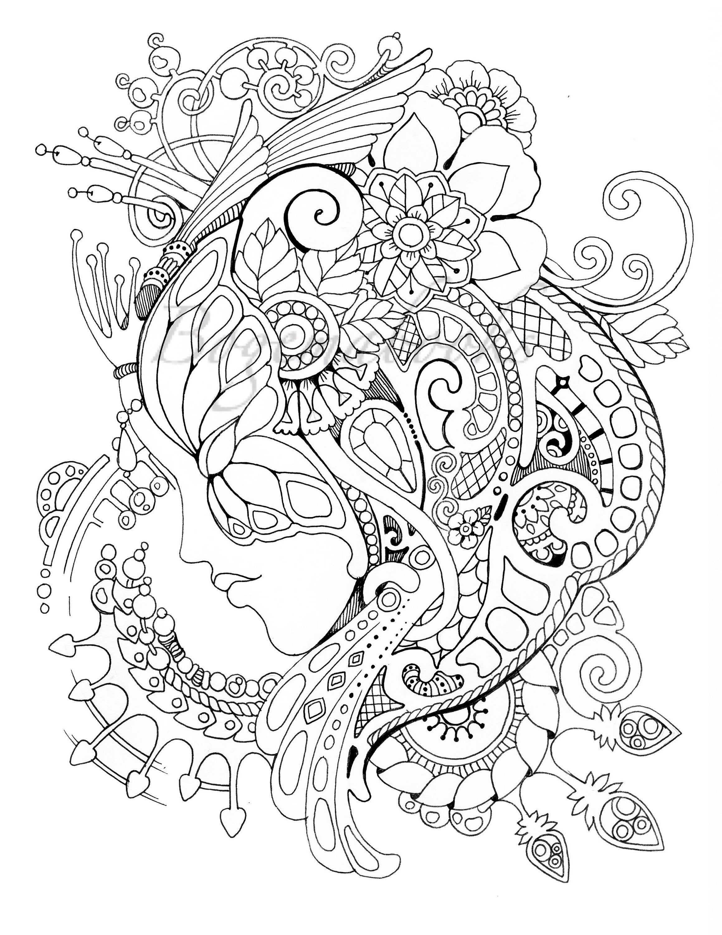 Adult Coloring Pages for Stress Relief