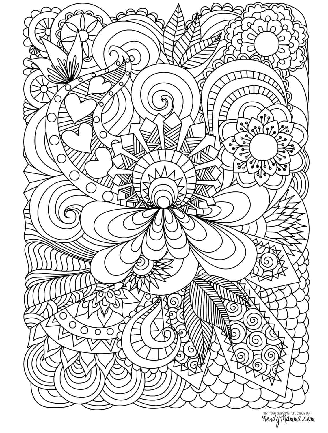 adult coloring pages printable