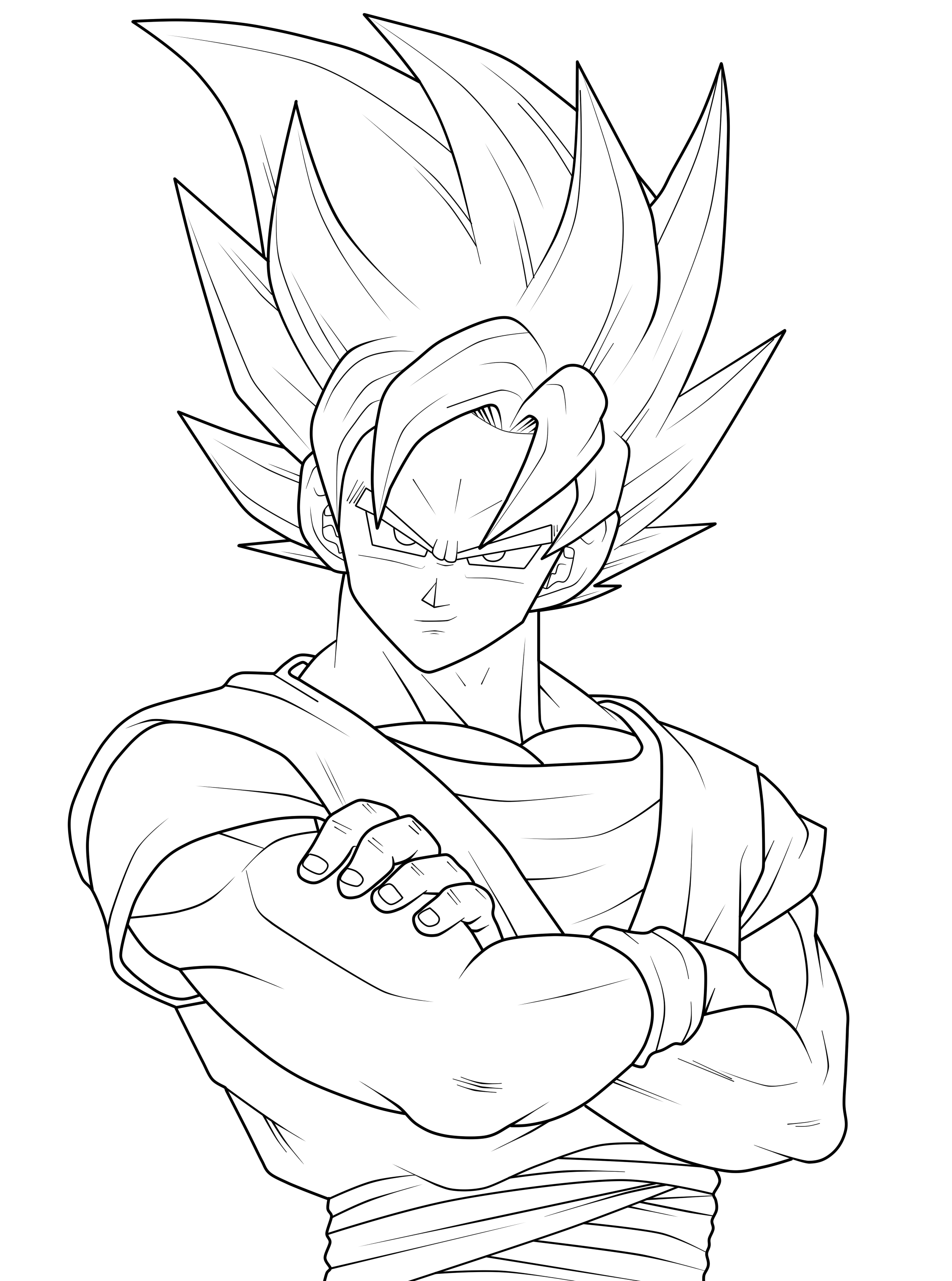 Dragon Ball Z Goku Coloring Pages