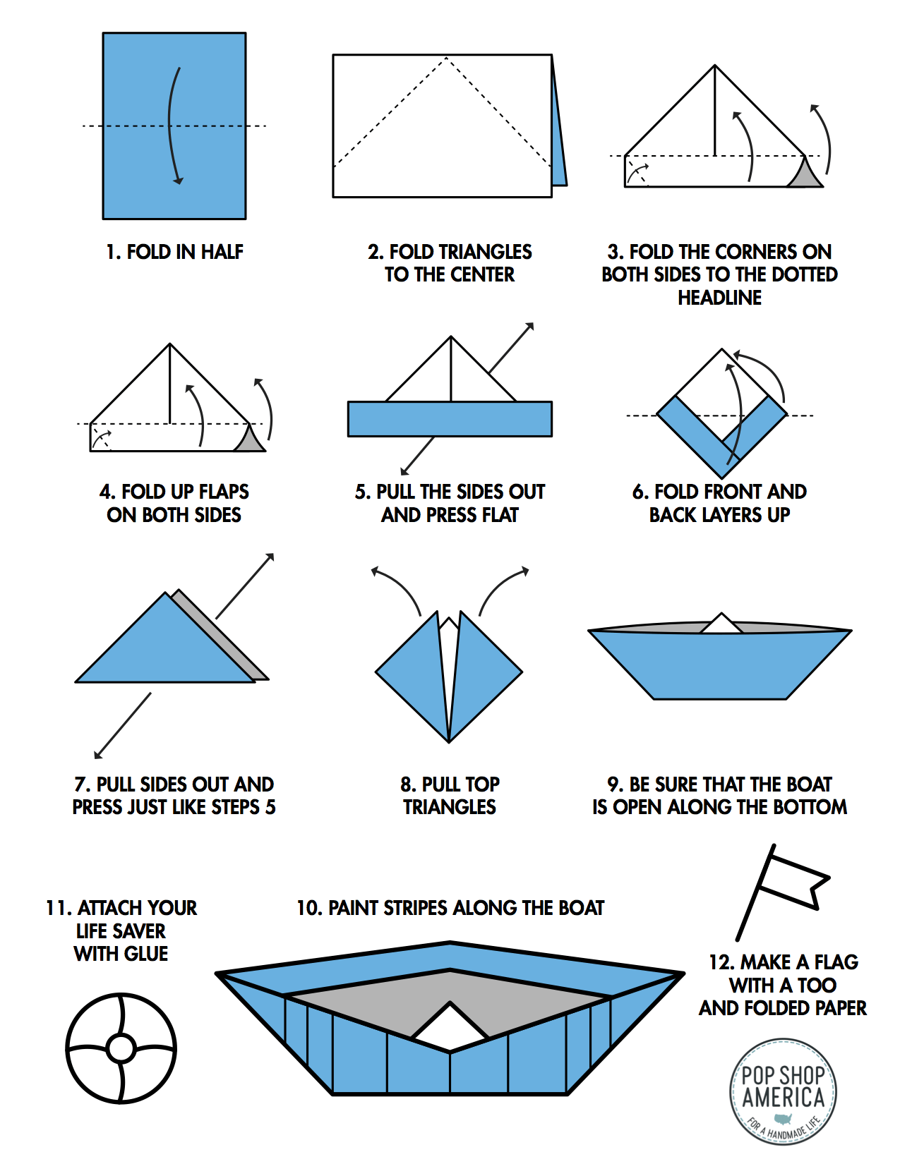 Assemble Your Paper Canoe