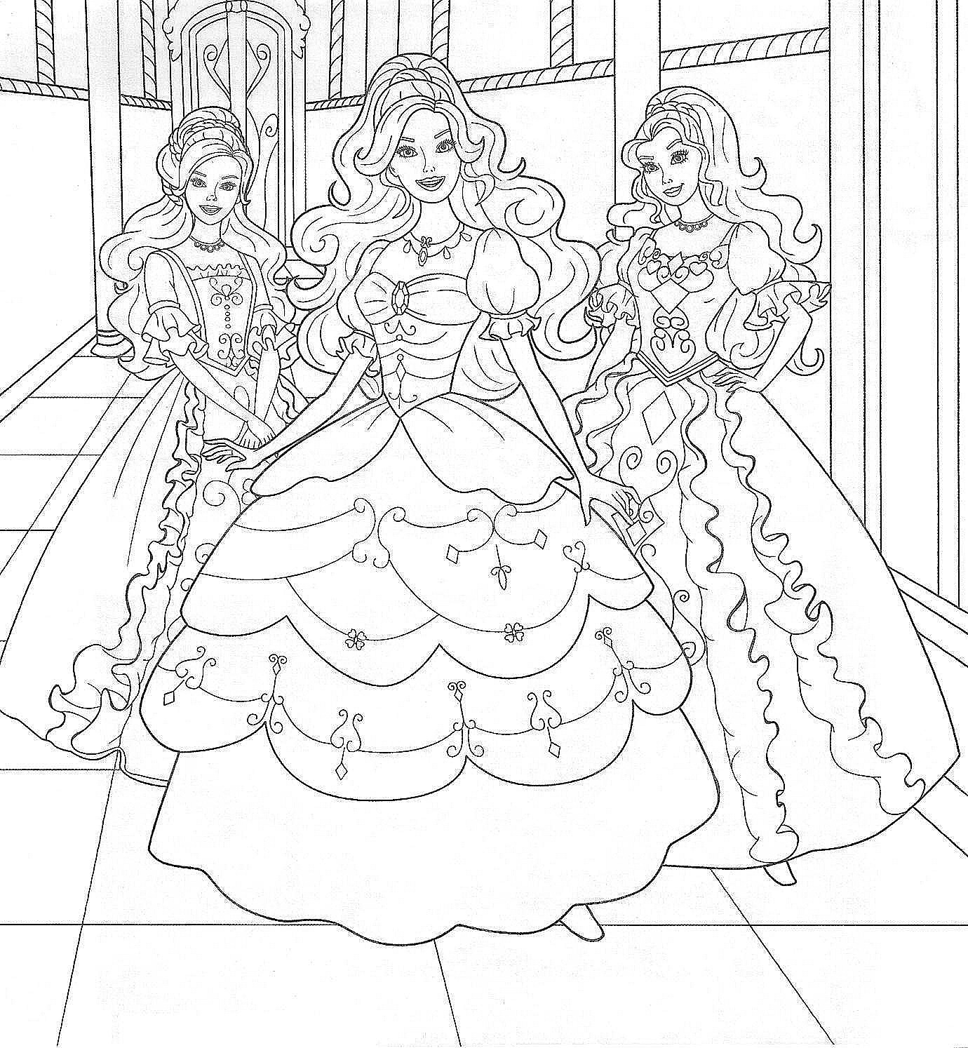 barbie coloring pages