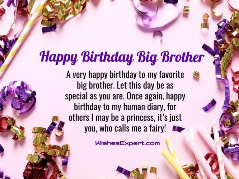 big brother birthday