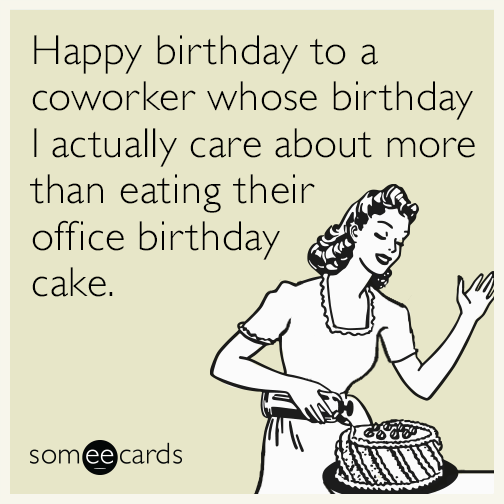 Birthday meme for female coworker