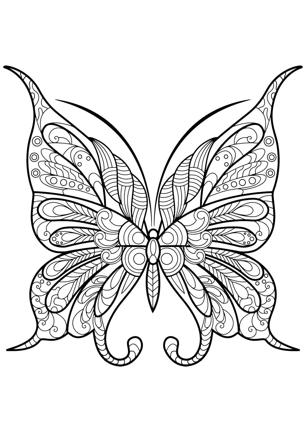 butterfly coloring pages