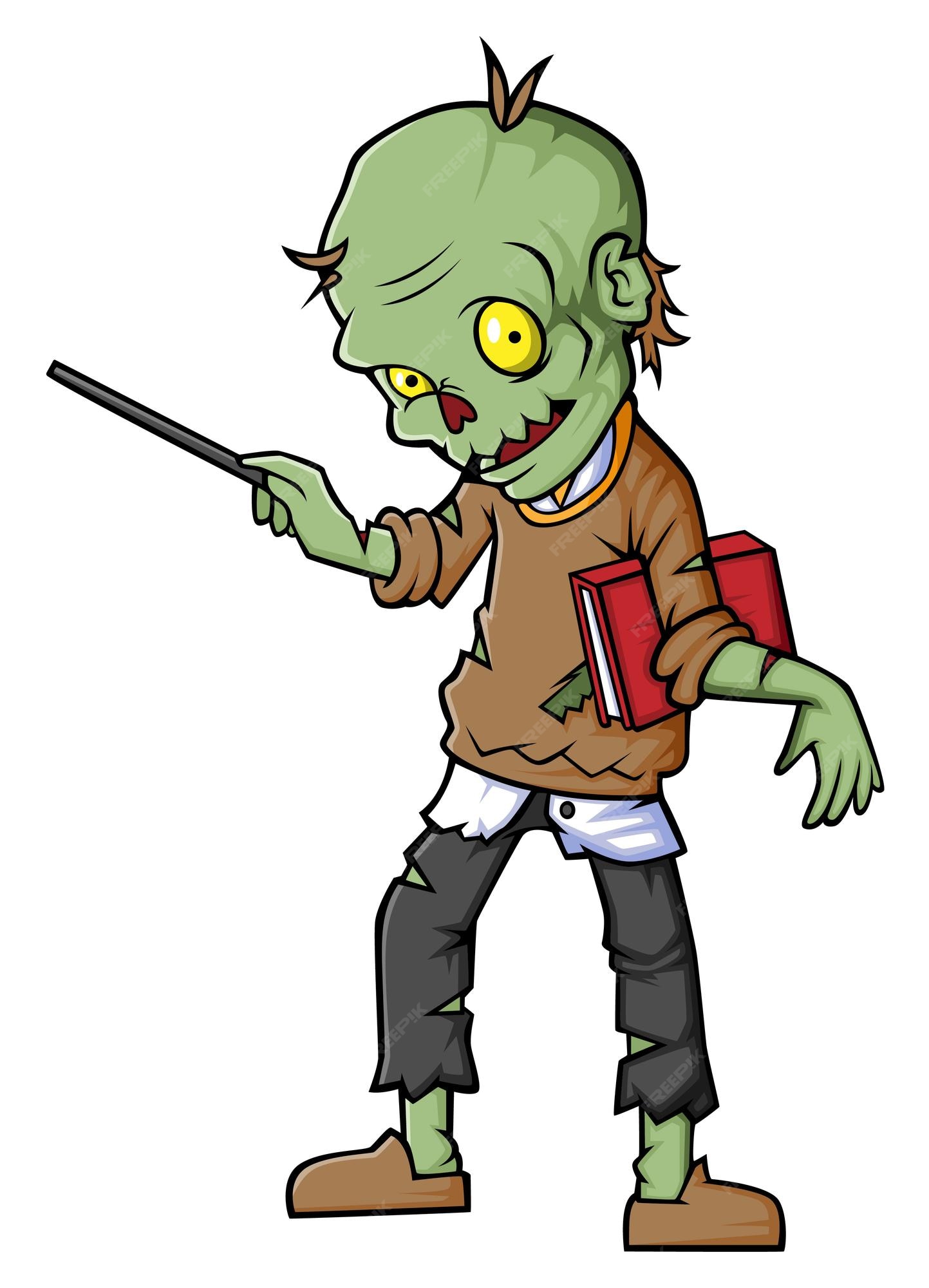 Cartoon Zombie Teacher