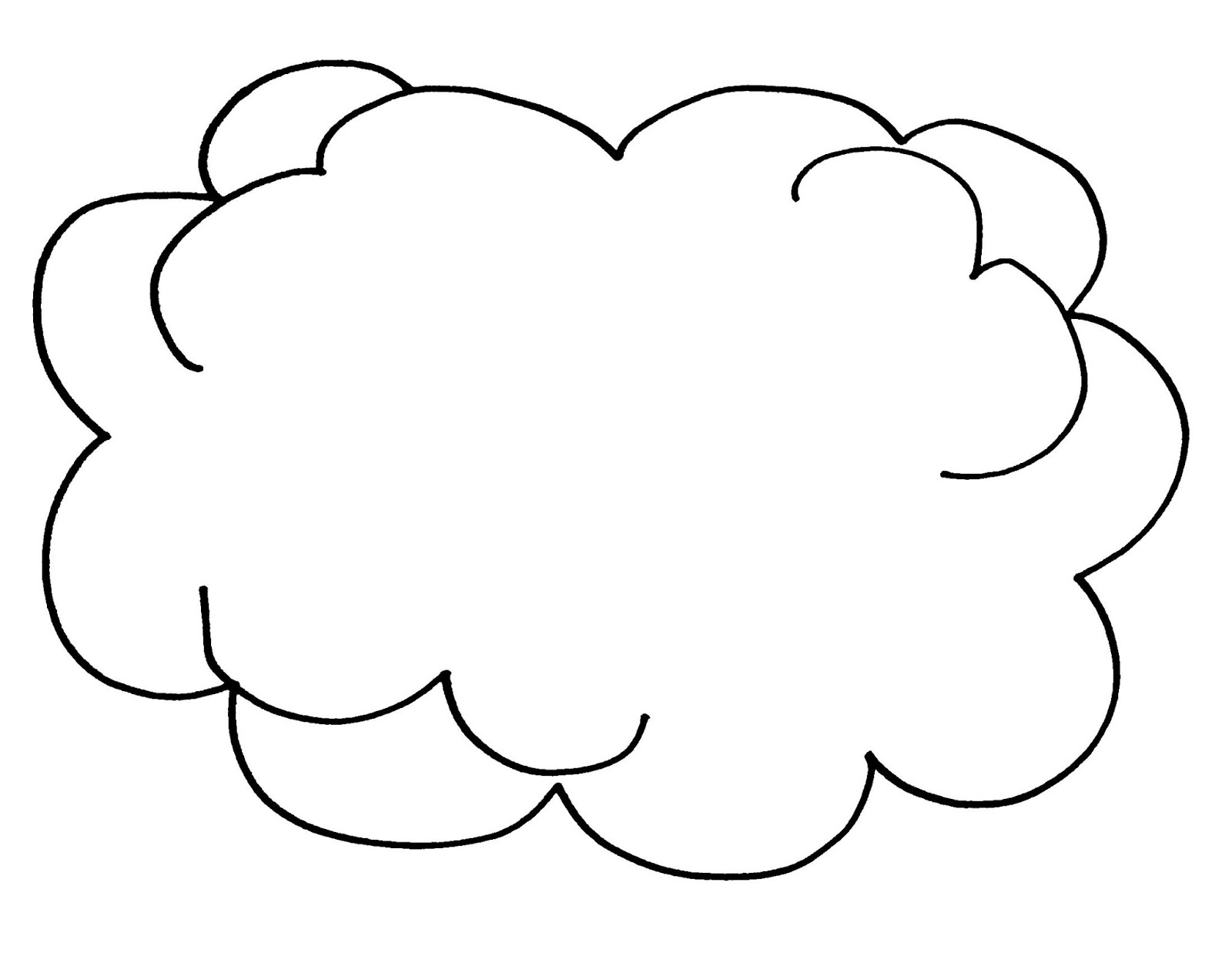 clouds coloring pages