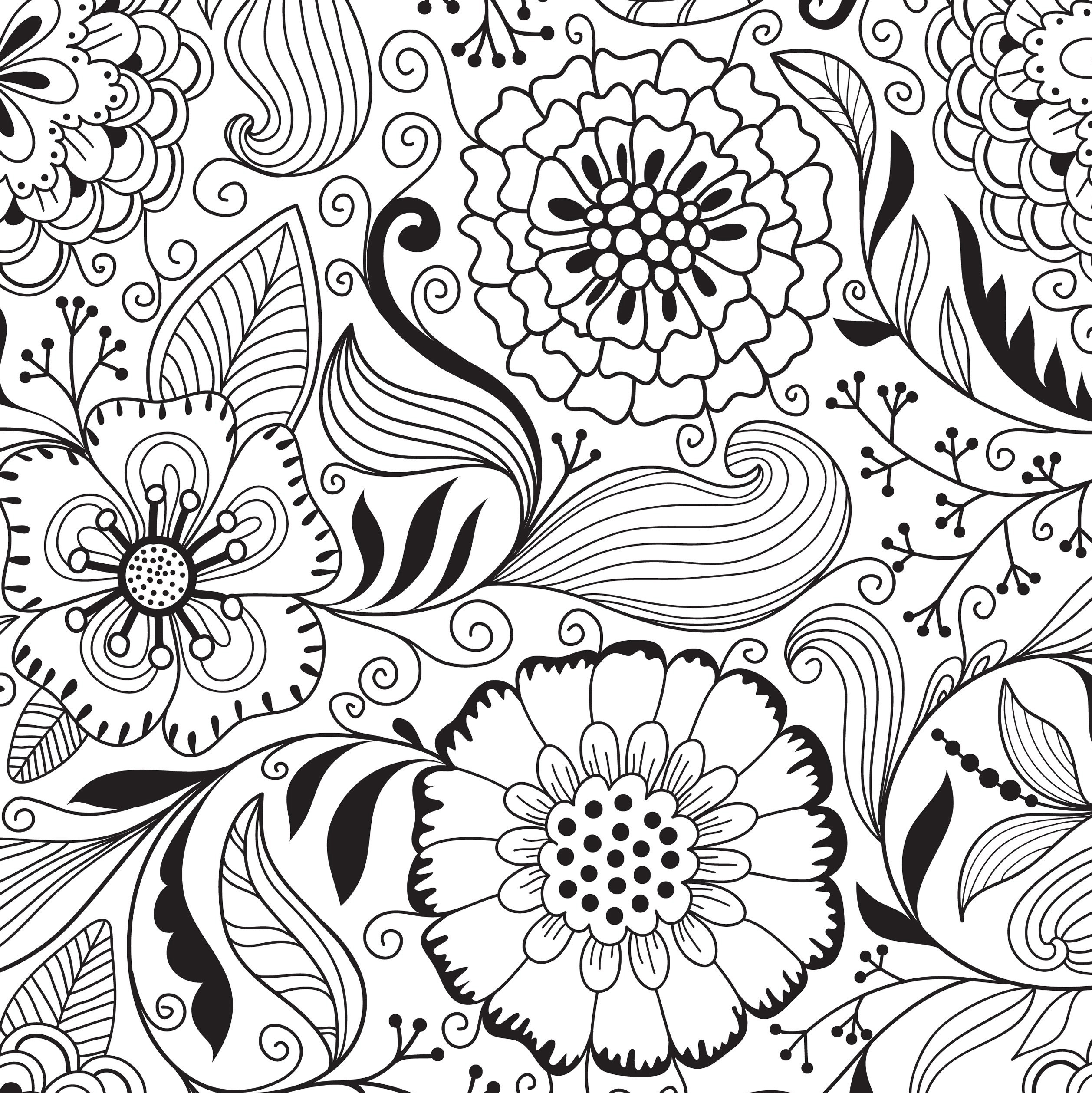 Colored Coloring Pages For Kids And Adults