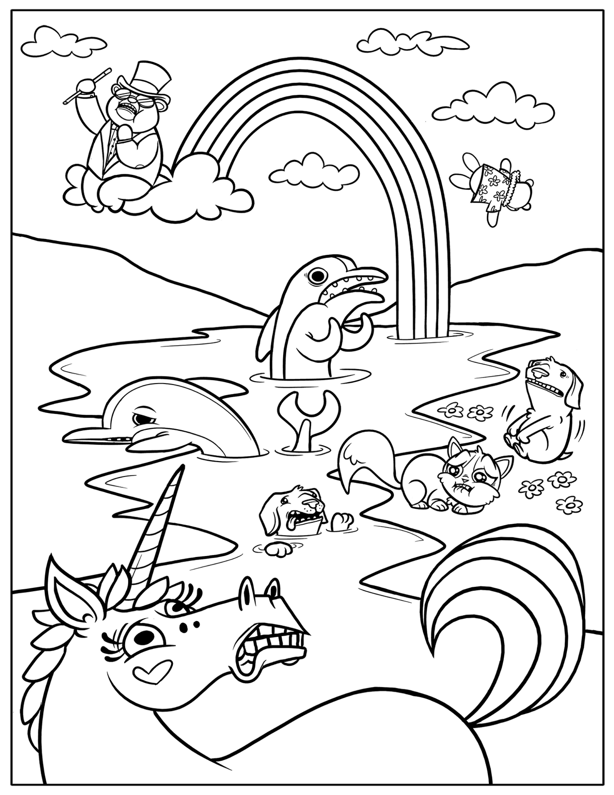 Colorful Fun: Colored In Coloring Pages For Kids