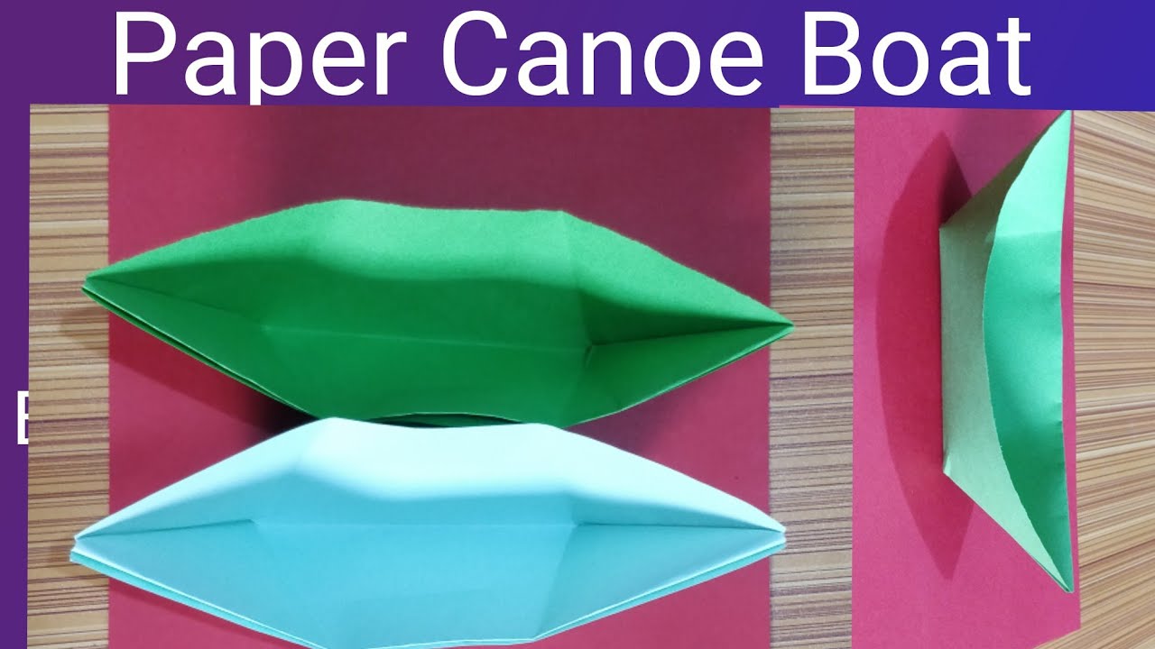 Cut Out Your Paper Canoe