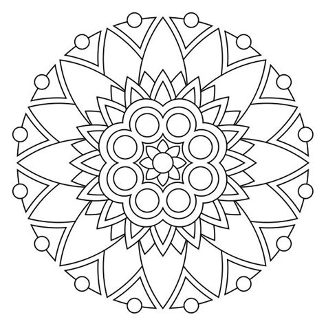 Doodle coloring pages printable mandalas