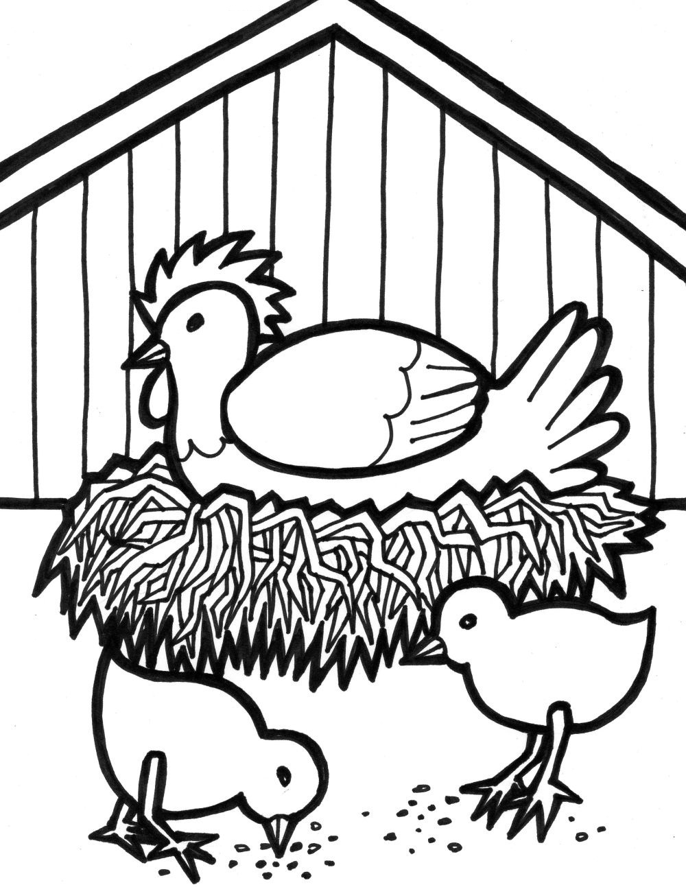 Farm Animals Coloring Pages for Free