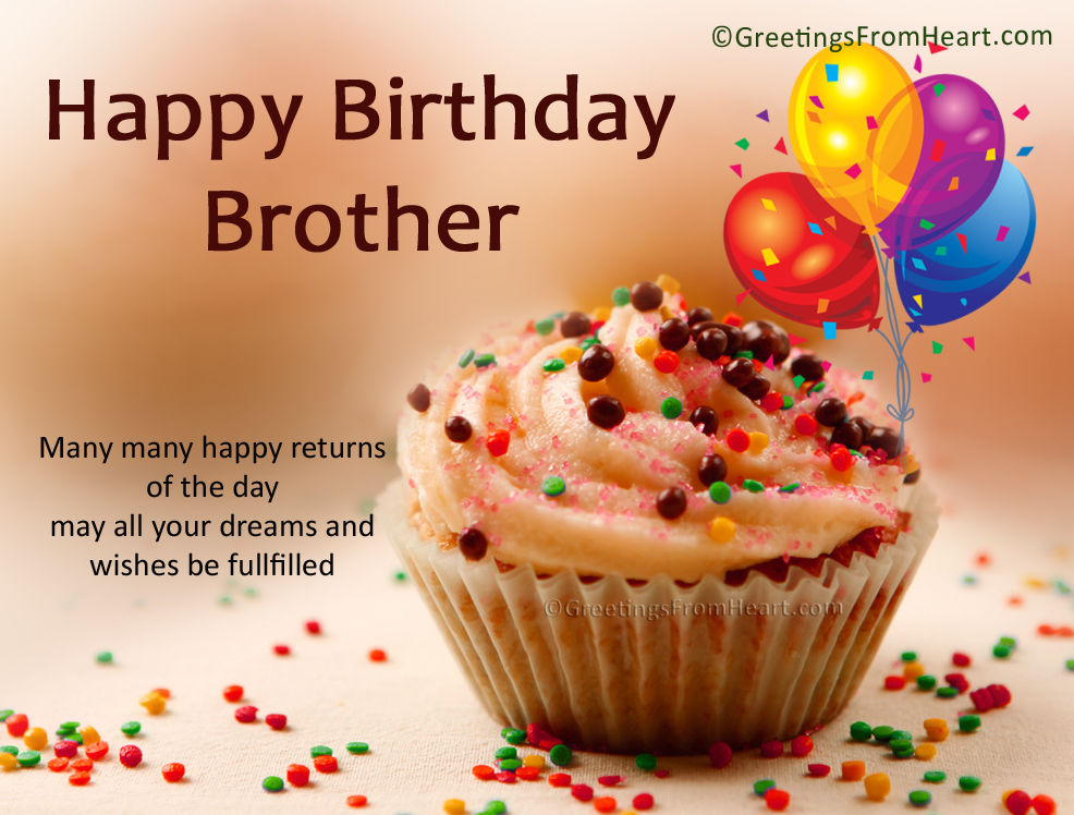 Happy Birthday Wishes For Brother Pictures