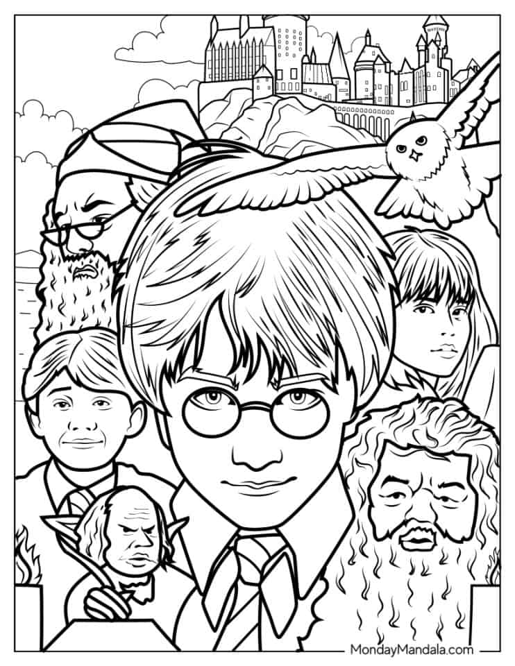 Harry Potter Coloring Page