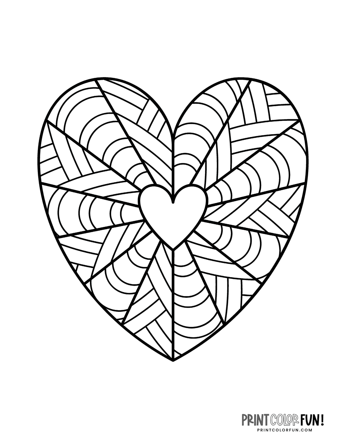 hearts coloring pages