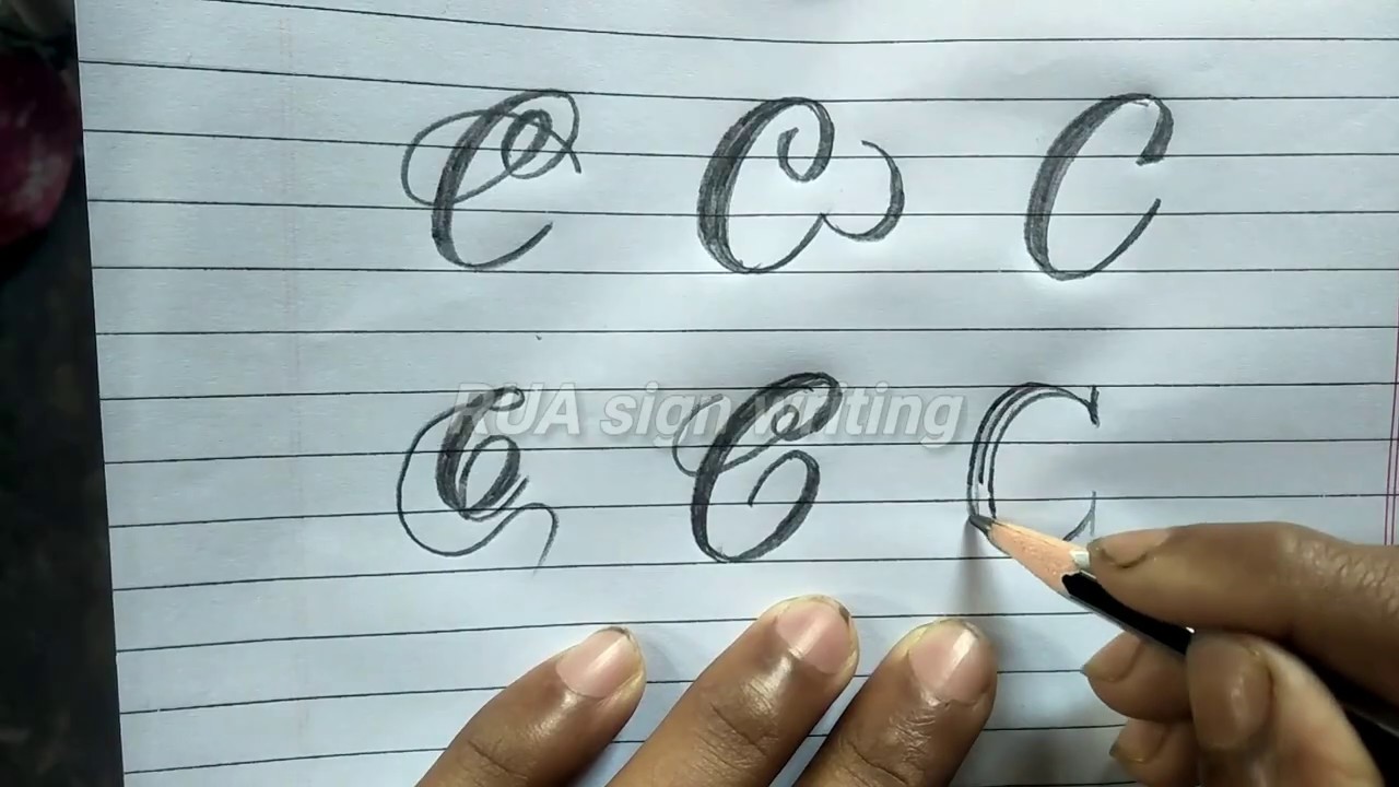 Learn How To Write C In Different Letters Styles