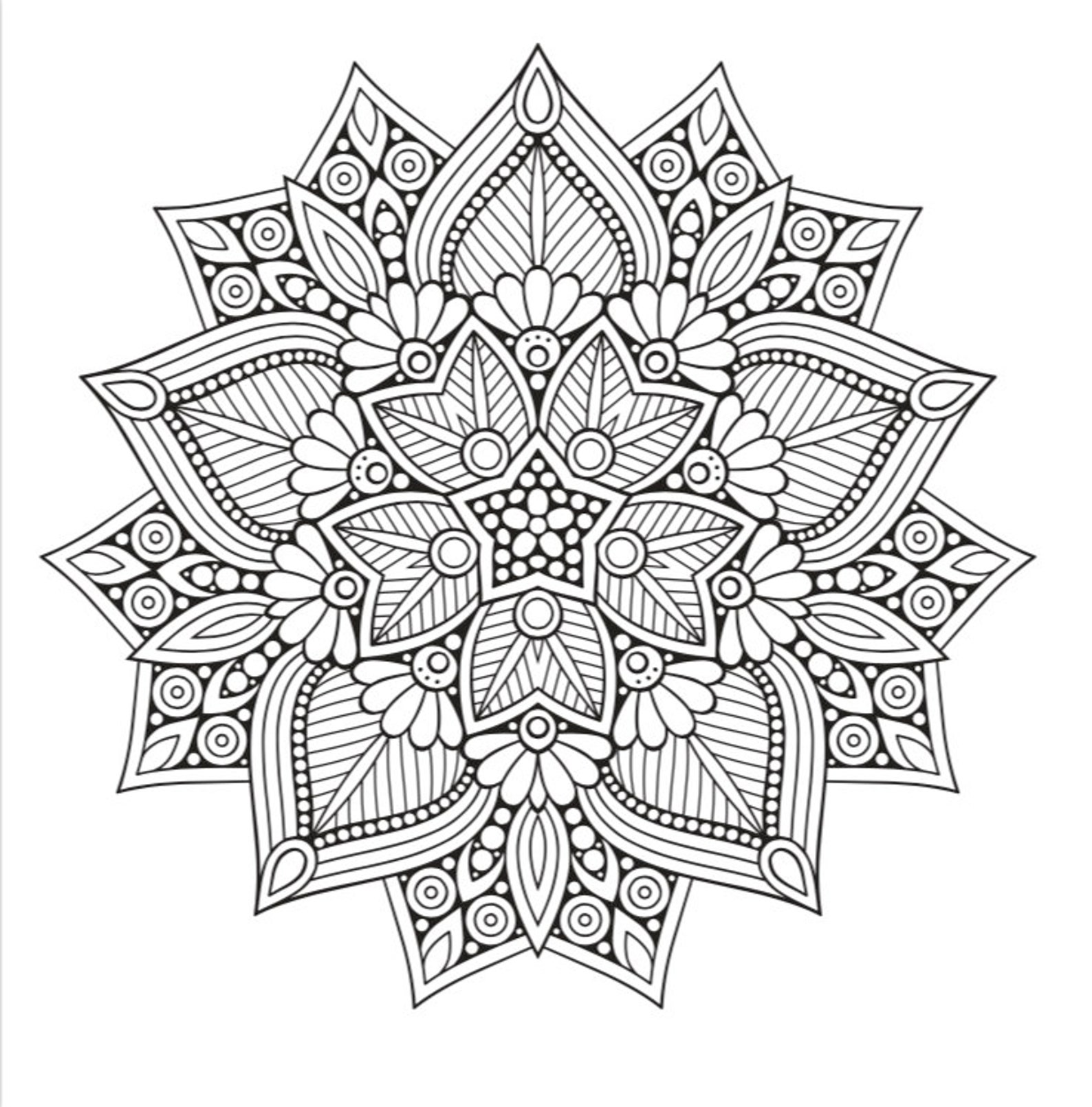 Mandala Coloring Pages for Relaxation