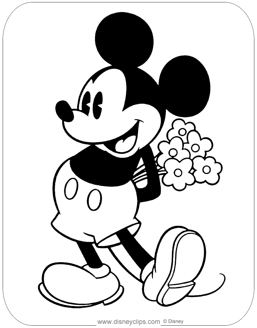 Mickey Mouse Coloring Pages