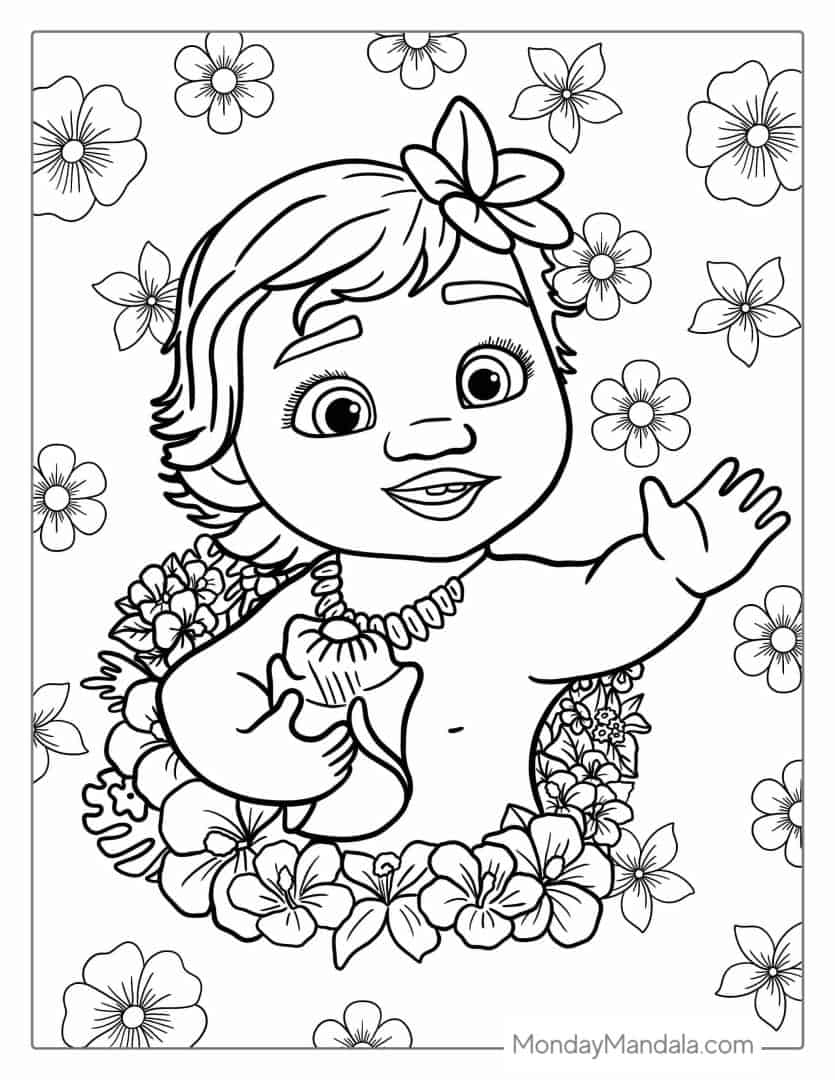 Moana Coloring Pages