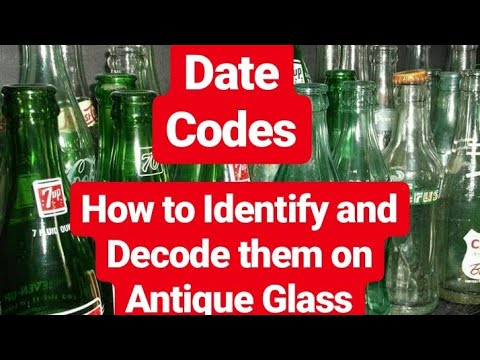 Numerical codes on glass bottles