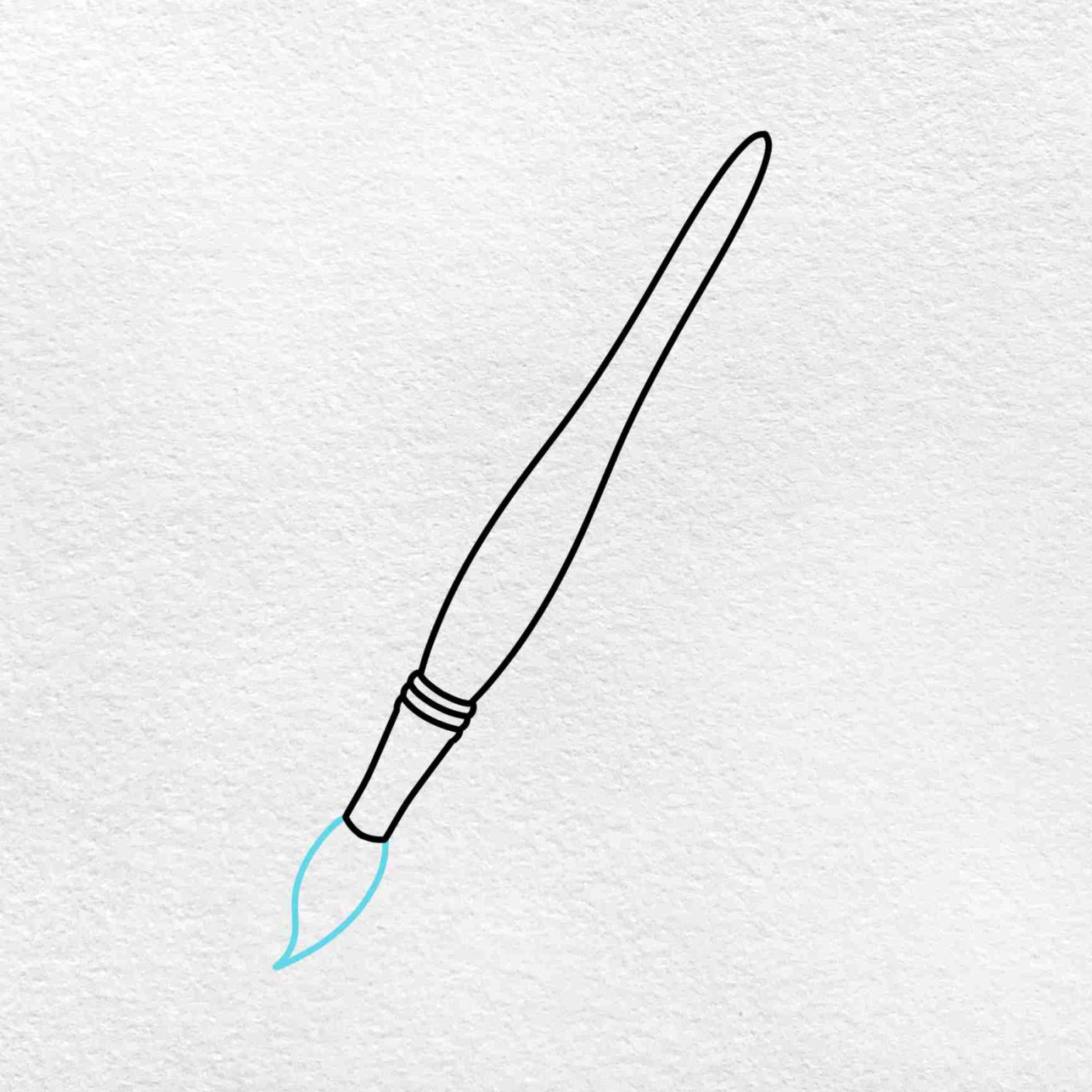 Paintbrush bristles drawing