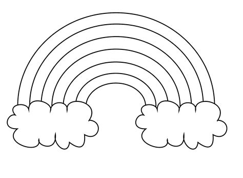 rainbow coloring pages