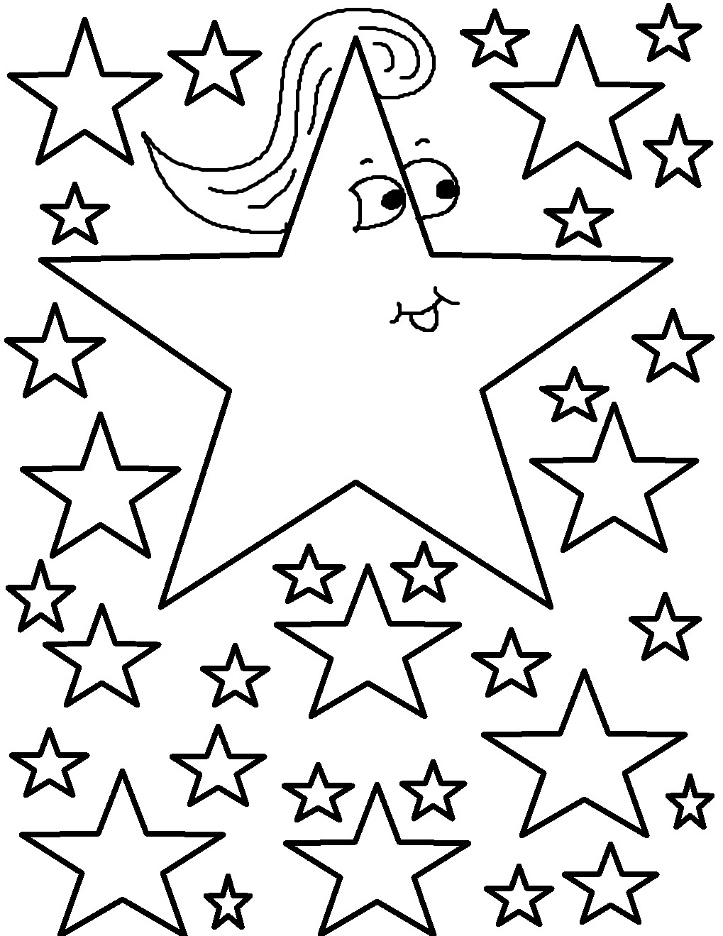 stars coloring pages