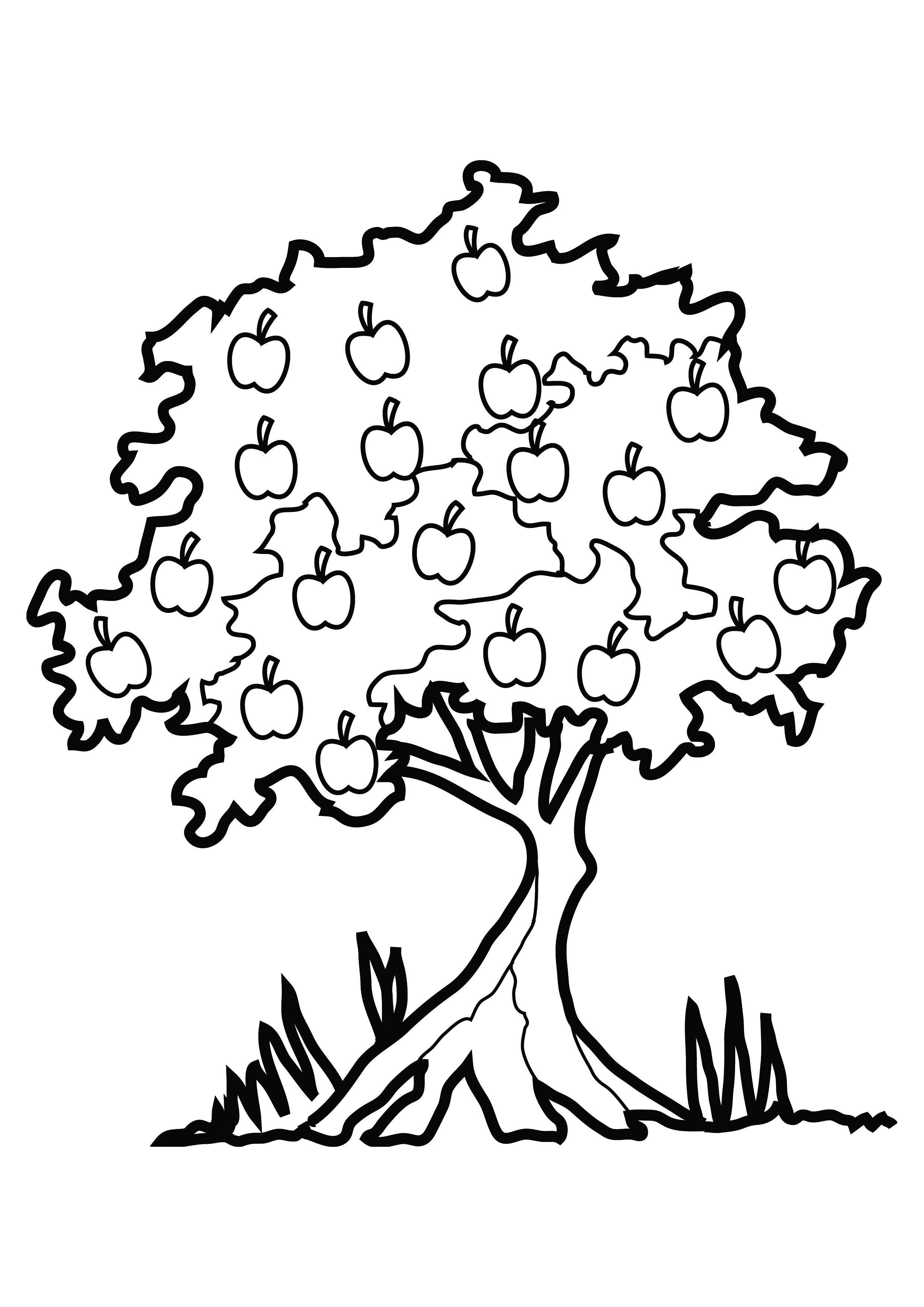 tree coloring pages