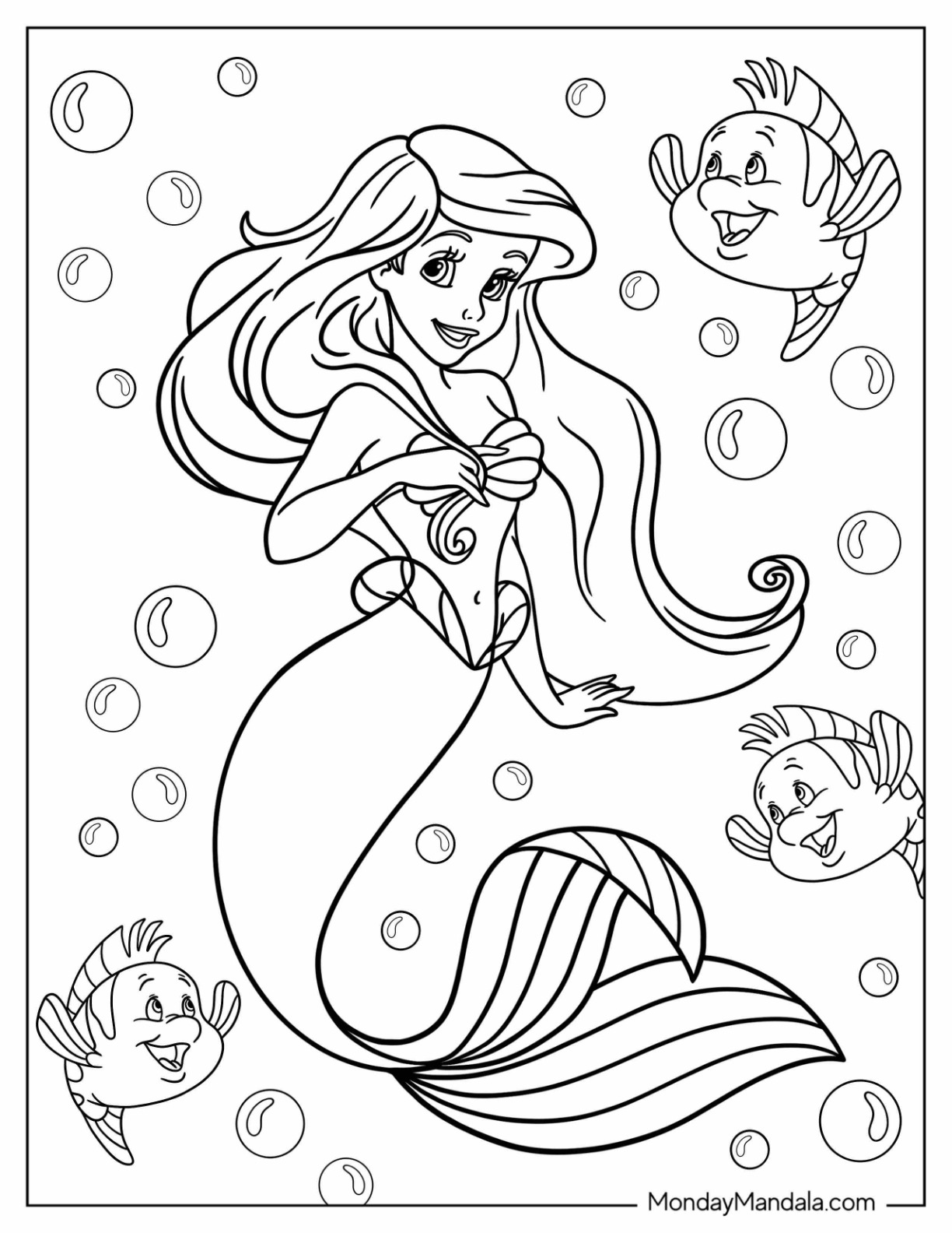 Disney coloring pages for school-age kids