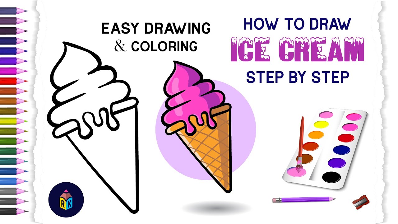 Easy ice cream drawing