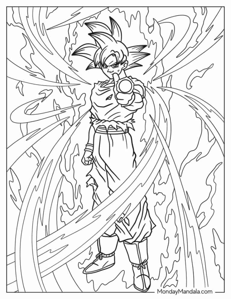 Goku Coloring Pages 2023