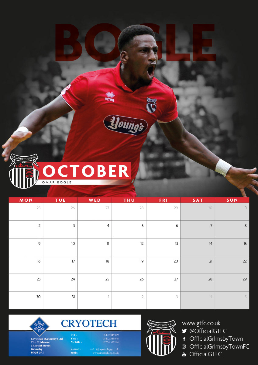 Football Player Calendar Wallpaper