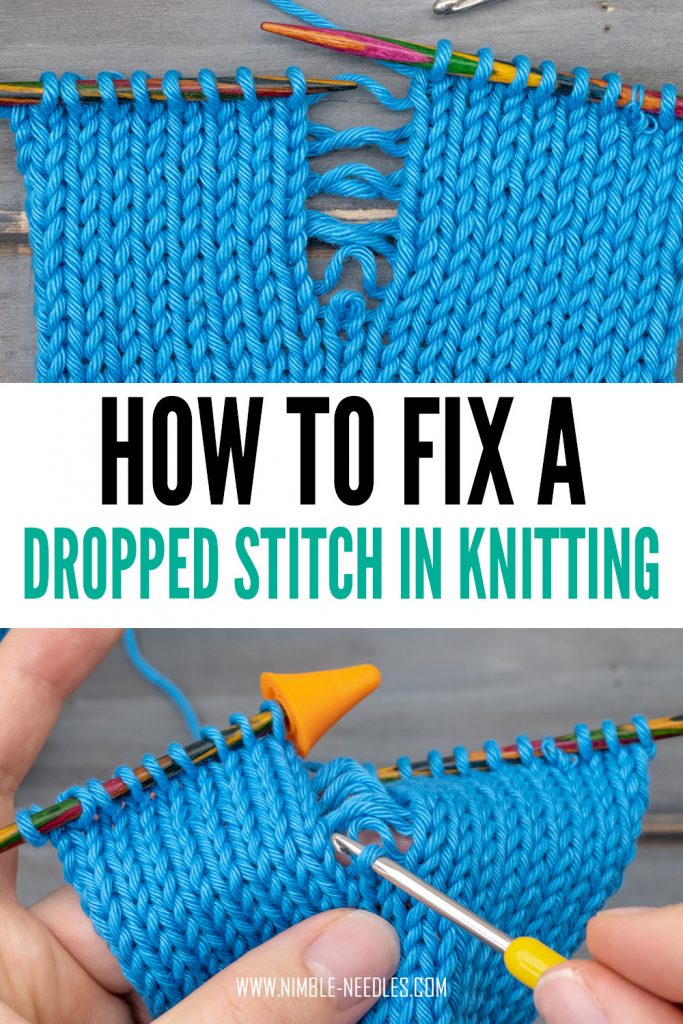 Fixing Dropped Stitches in Knitting